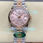 ARF Rolex Datejust 31mm Pink Dial Two-tone Rose Gold Jubilee Swiss Replica Watch 